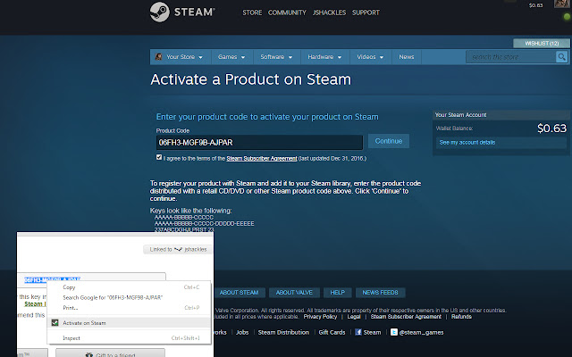 Activate on Steam chrome谷歌浏览器插件_扩展第1张截图