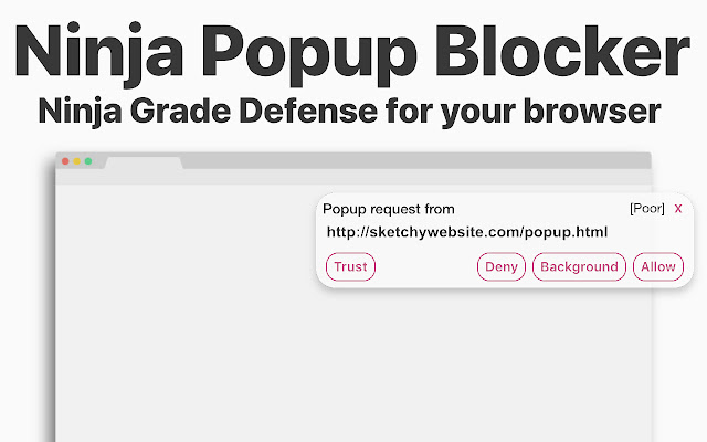 Ninja Popup Blocker: Block Unwanted Popups chrome谷歌浏览器插件_扩展第2张截图