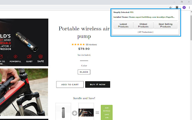 DP Analizar - Shopify Product Revealer chrome谷歌浏览器插件_扩展第1张截图