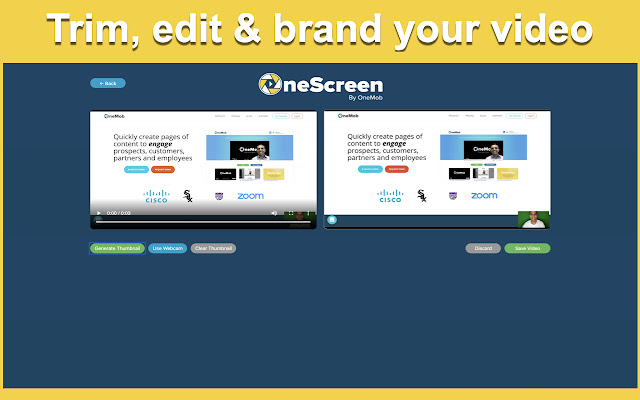 OneScreen - Screen and Webcam Video Recorder chrome谷歌浏览器插件_扩展第2张截图