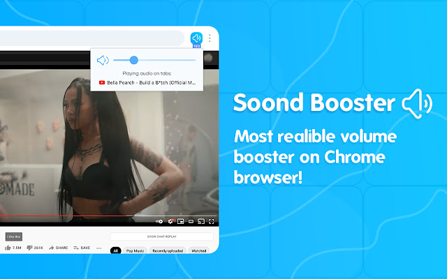 Volume Booster chrome谷歌浏览器插件_扩展第1张截图