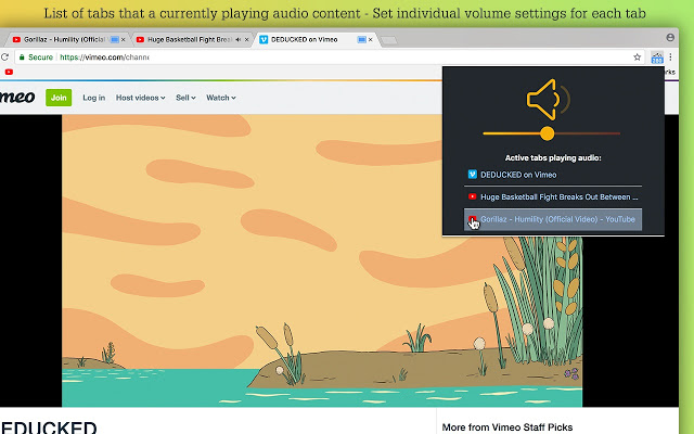 Audio Volume Controller chrome谷歌浏览器插件_扩展第2张截图