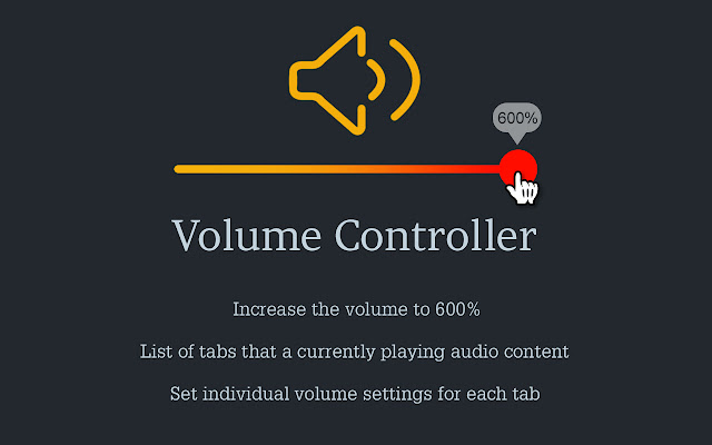 Audio Volume Controller chrome谷歌浏览器插件_扩展第3张截图