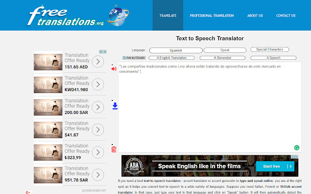 Text to Speech Converter and Downloader chrome谷歌浏览器插件_扩展第2张截图