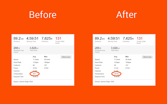 Strava in Celsius chrome谷歌浏览器插件_扩展第1张截图