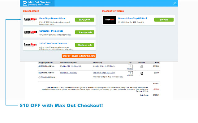 Max Out Checkout chrome谷歌浏览器插件_扩展第4张截图