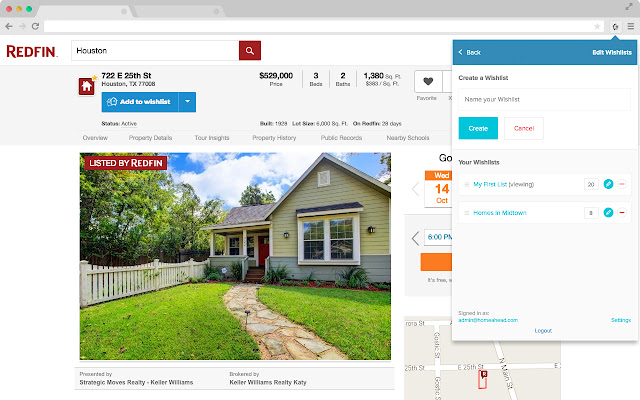 HomeAhead Wishlist - Find homes together chrome谷歌浏览器插件_扩展第1张截图