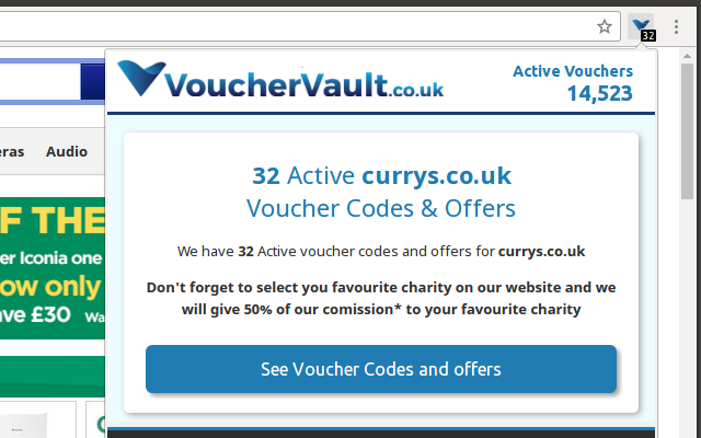 VoucherVault.co.uk - Voucher Codes & Offers chrome谷歌浏览器插件_扩展第1张截图