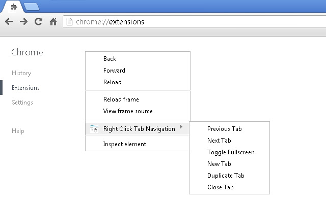 Right Click Tab Navigation chrome谷歌浏览器插件_扩展第1张截图