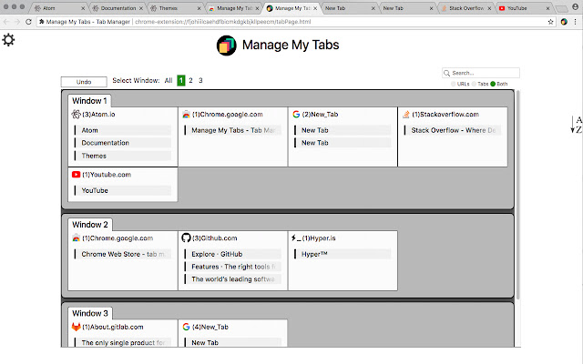 Manage My Tabs - Tab Manager chrome谷歌浏览器插件_扩展第3张截图