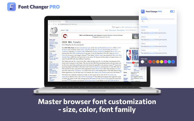 Font changer pro chrome谷歌浏览器插件_扩展第1张截图