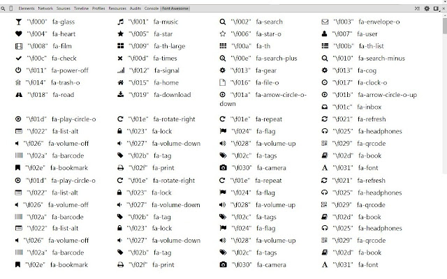 Font Awesome Content Viewer chrome谷歌浏览器插件_扩展第1张截图