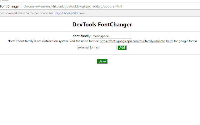 DevTools Font Changer chrome谷歌浏览器插件_扩展第1张截图