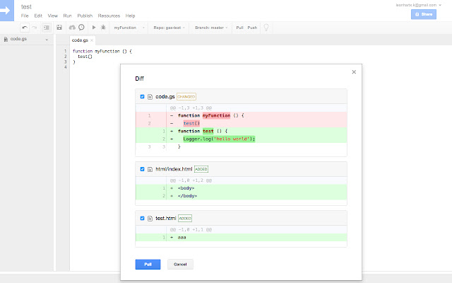 Google Apps Script GitHub 助手 chrome谷歌浏览器插件_扩展第2张截图