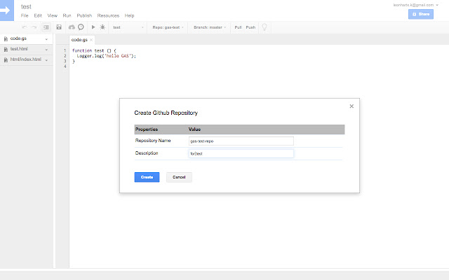 Google Apps Script GitHub 助手 chrome谷歌浏览器插件_扩展第4张截图