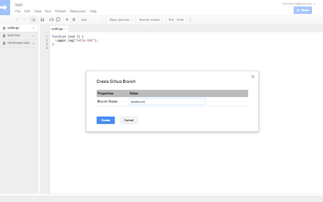 Google Apps Script GitHub 助手 chrome谷歌浏览器插件_扩展第5张截图