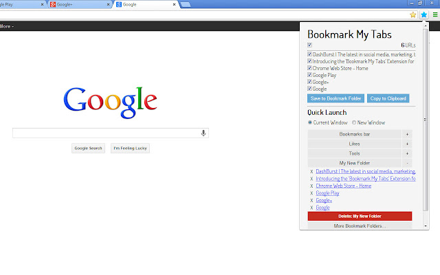 Bookmark My Tabs chrome谷歌浏览器插件_扩展第4张截图