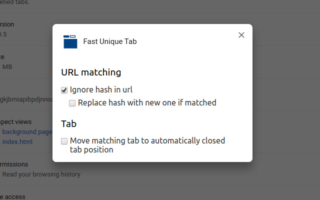Fast Duplicate Tab Closer chrome谷歌浏览器插件_扩展第2张截图