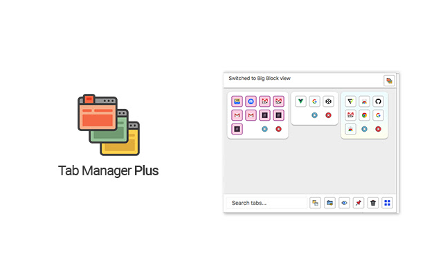 Tab Manager Plus 标签管理器 Chrome插件截图1