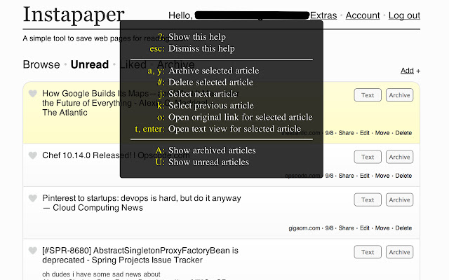 Instapaper Reloaded chrome谷歌浏览器插件_扩展第1张截图