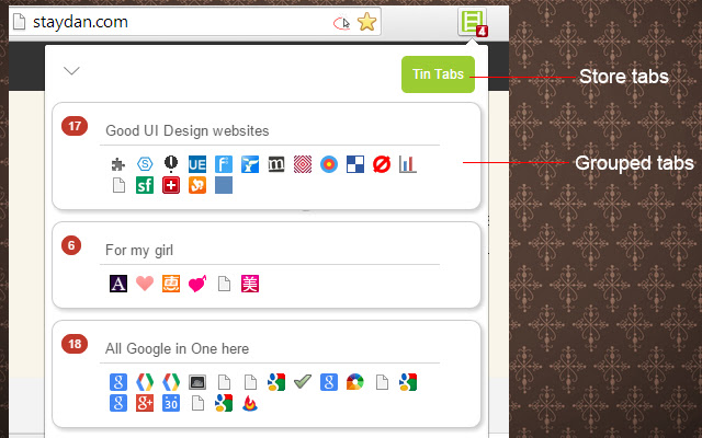 Tinning the Tabs chrome谷歌浏览器插件_扩展第1张截图