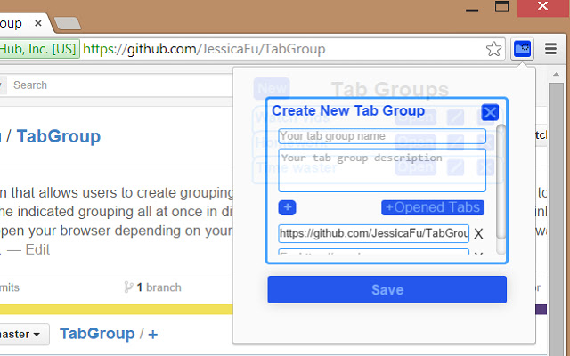 Tab Group chrome谷歌浏览器插件_扩展第2张截图