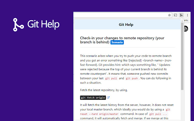 Git Help chrome谷歌浏览器插件_扩展第1张截图