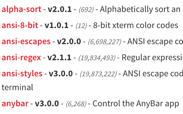 NPM Downloads chrome谷歌浏览器插件_扩展第2张截图