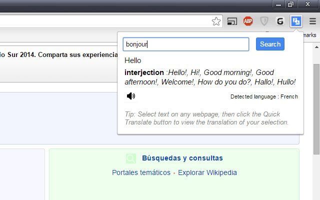 Quick Translate chrome谷歌浏览器插件_扩展第3张截图