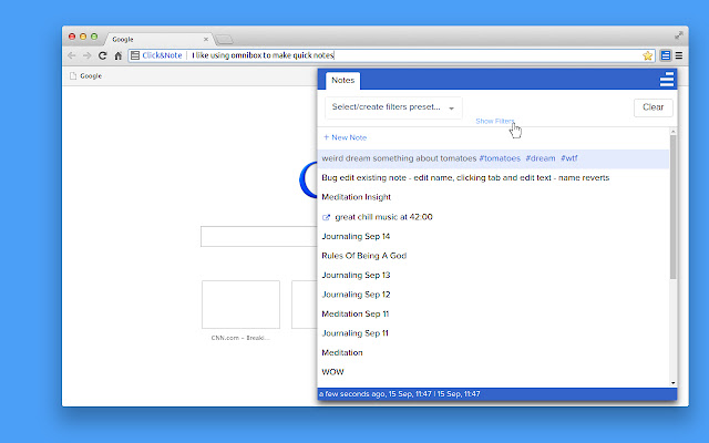 Click&Note - Notes Vault chrome谷歌浏览器插件_扩展第4张截图