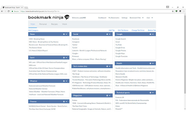 Add to Bookmark Ninja chrome谷歌浏览器插件_扩展第1张截图