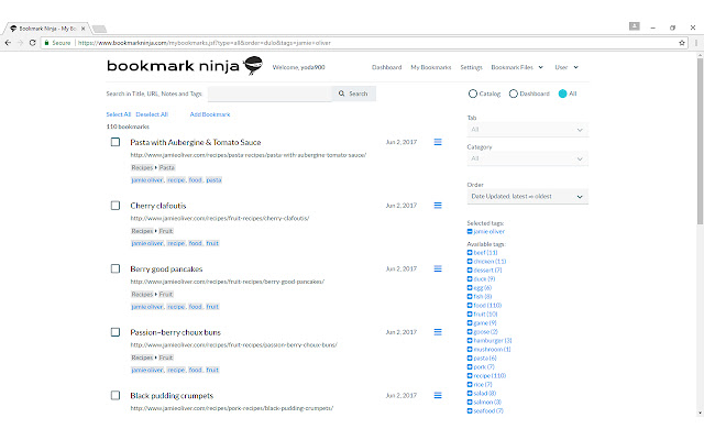 Add to Bookmark Ninja chrome谷歌浏览器插件_扩展第2张截图