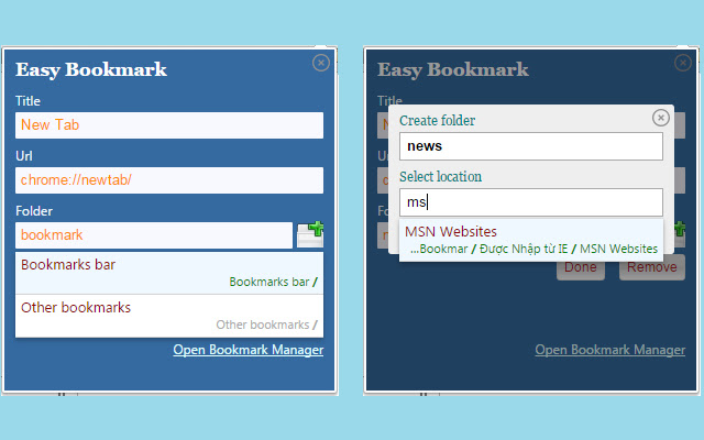 Easy Bookmark chrome谷歌浏览器插件_扩展第1张截图