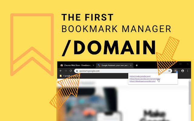 Bookmark Manager per Domain and Page chrome谷歌浏览器插件_扩展第1张截图