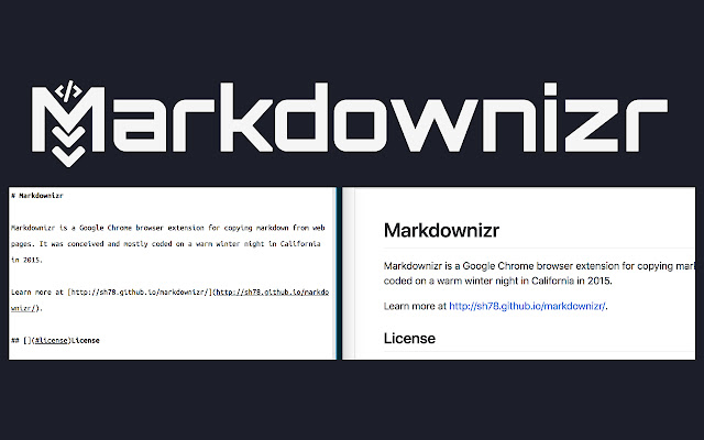 Markdownizr chrome谷歌浏览器插件_扩展第1张截图