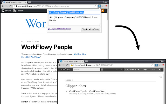 WorkFlowy Clipper chrome谷歌浏览器插件_扩展第1张截图