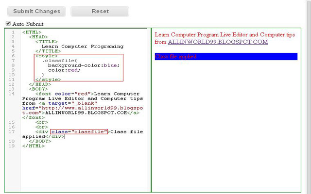 HTML CSS Live Editor chrome谷歌浏览器插件_扩展第2张截图