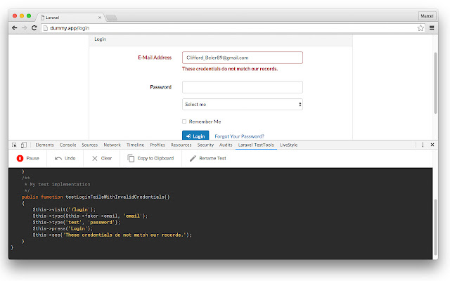 Laravel TestTools chrome谷歌浏览器插件_扩展第1张截图