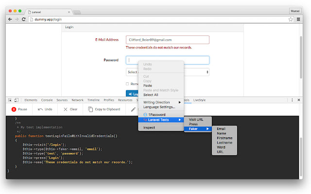 Laravel TestTools chrome谷歌浏览器插件_扩展第2张截图