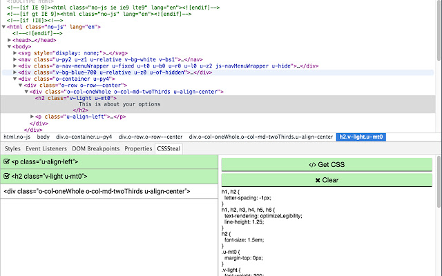 CSSSteal chrome谷歌浏览器插件_扩展第1张截图