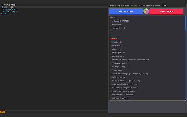 Css to SCSS or SASS Converter chrome谷歌浏览器插件_扩展第1张截图