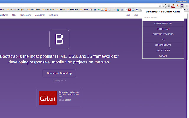 Bootstrap 3.3.x Offline Guide chrome谷歌浏览器插件_扩展第1张截图