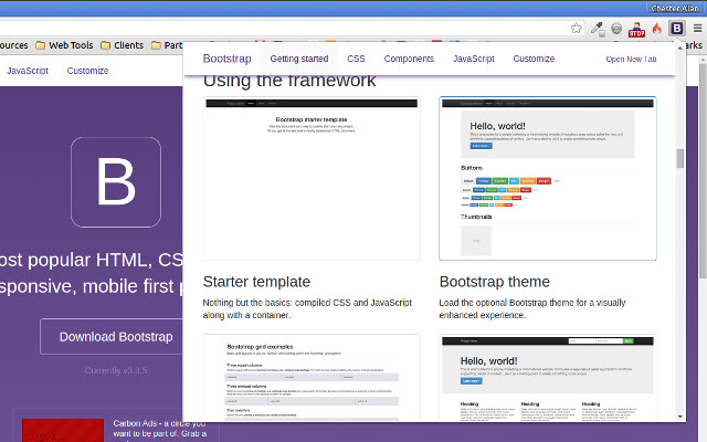 Bootstrap 3.3.x Offline Guide chrome谷歌浏览器插件_扩展第4张截图