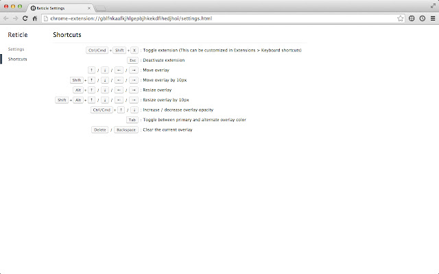 Reticle chrome谷歌浏览器插件_扩展第4张截图