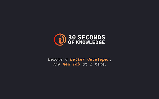 30 Seconds of Knowledge chrome谷歌浏览器插件_扩展第1张截图