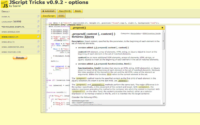 JScript tricks chrome谷歌浏览器插件_扩展第3张截图