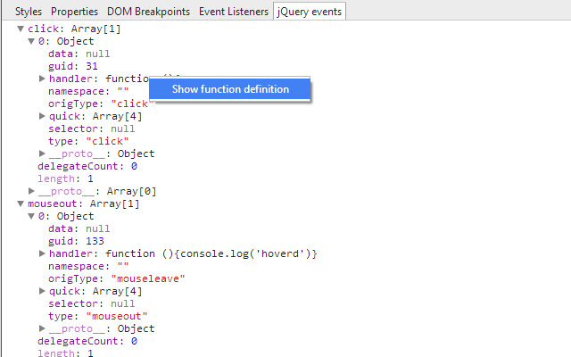 jQuery Inspector chrome谷歌浏览器插件_扩展第5张截图