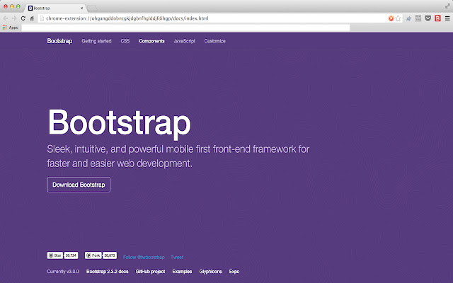 Bootstrap 3 Offline Docs chrome谷歌浏览器插件_扩展第1张截图