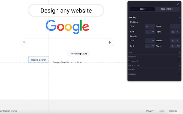 Jinno: design any website React/HTML/sketch chrome谷歌浏览器插件_扩展第2张截图