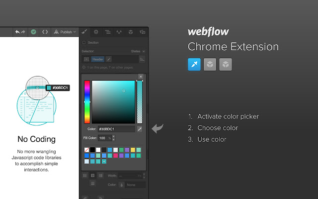 Webflow Chrome Extension chrome谷歌浏览器插件_扩展第1张截图